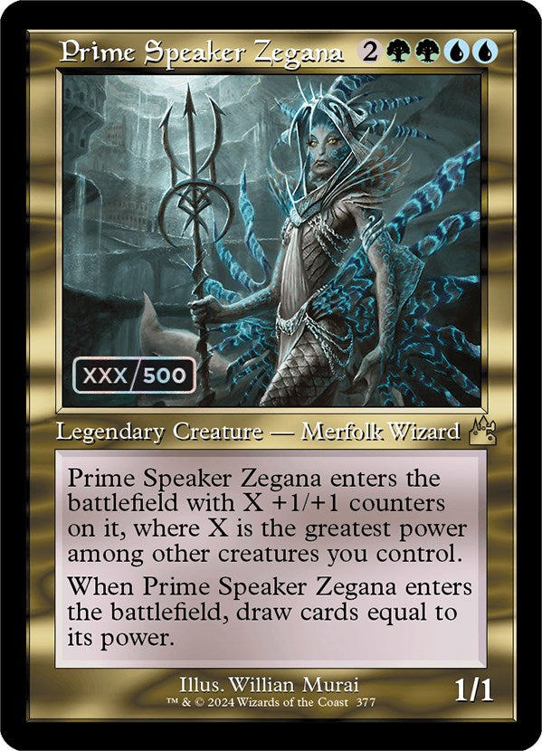 Prime Speaker Zegana (Retro) (Serialized) [Ravnica Remastered] | Chromatic Games