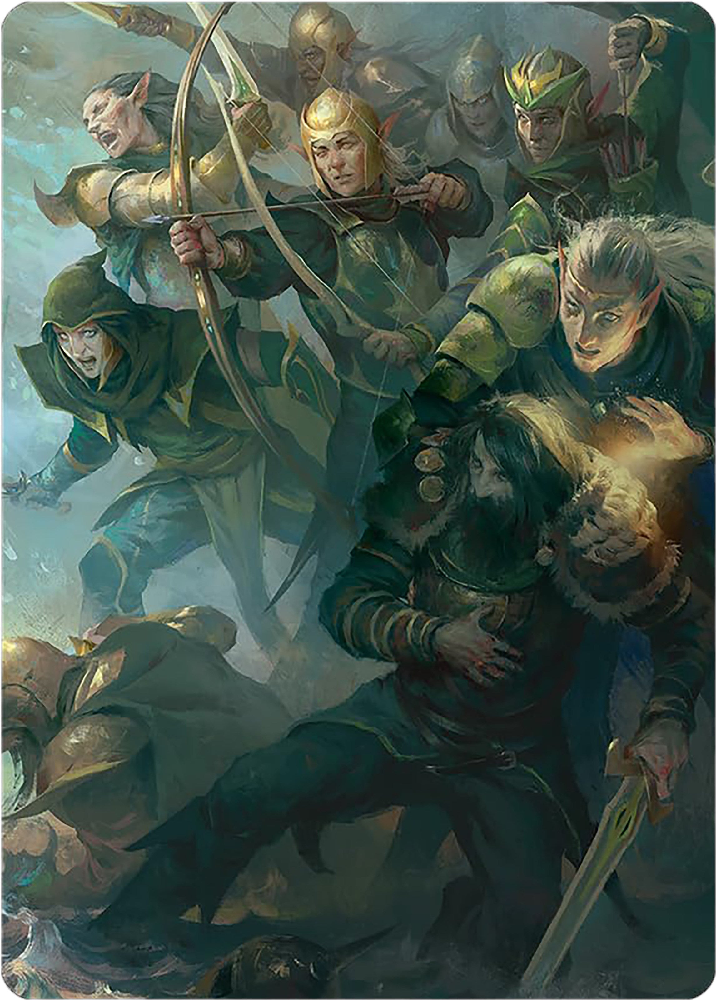 Galadhrim Brigade Art Card [The Lord of the Rings: Tales of Middle-earth Art Series] | Chromatic Games