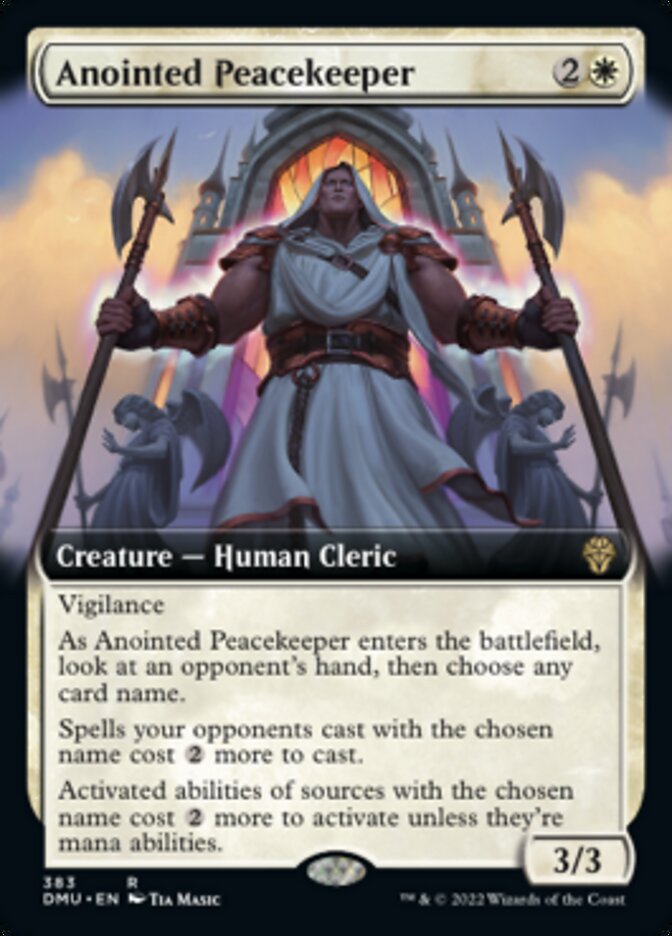 Anointed Peacekeeper (Extended Art) [Dominaria United] | Chromatic Games