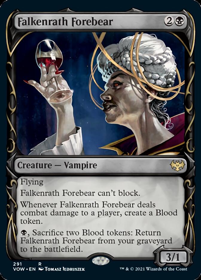 Falkenrath Forebear (Showcase Fang Frame) [Innistrad: Crimson Vow] | Chromatic Games