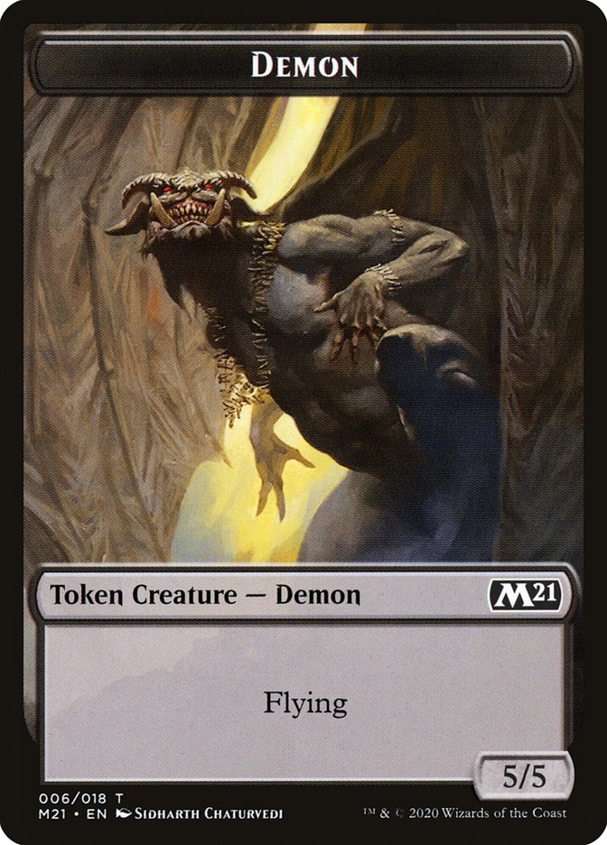 Demon Token [Core Set 2021 Tokens] | Chromatic Games