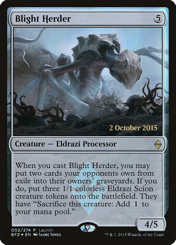 Blight Herder (Launch) [Battle for Zendikar Promos] | Chromatic Games