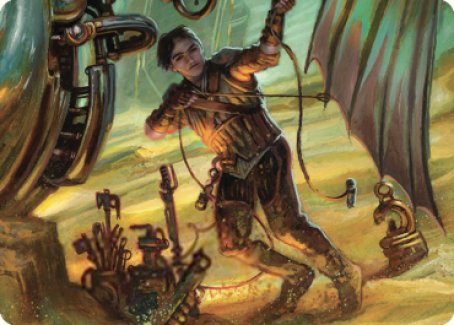 Mishra, Excavation Prodigy Art Card [The Brothers' War Art Series] | Chromatic Games