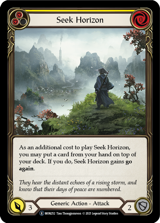 Seek Horizon (Yellow) [U-MON252] (Monarch Unlimited)  Unlimited Normal | Chromatic Games