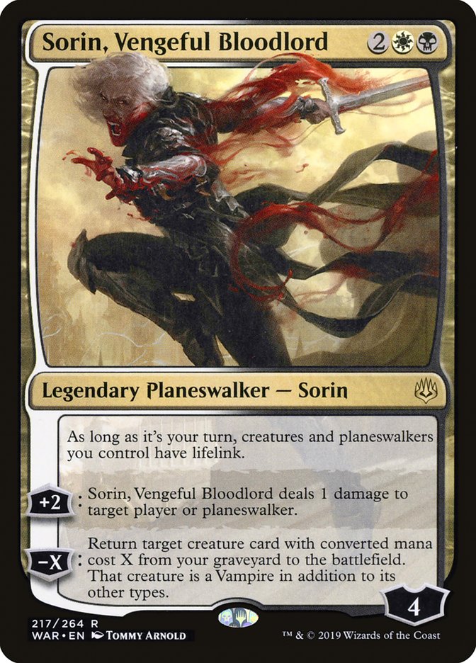 Sorin, Vengeful Bloodlord [War of the Spark] | Chromatic Games