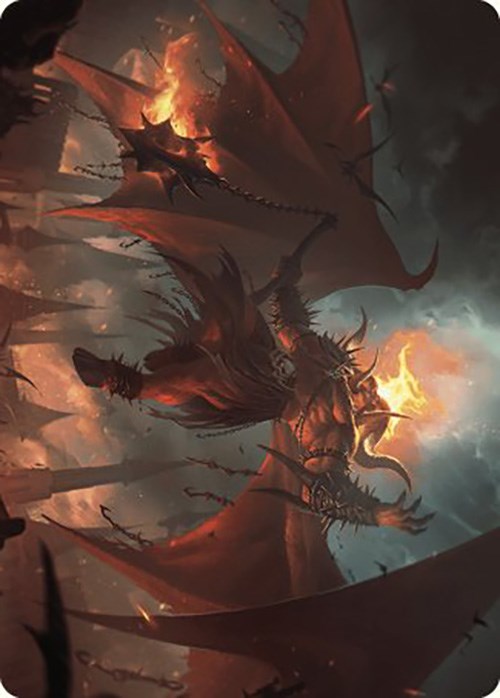 Rakdos, Patron of Chaos Art Card (22/49) [Murders at Karlov Manor Art Series] | Chromatic Games