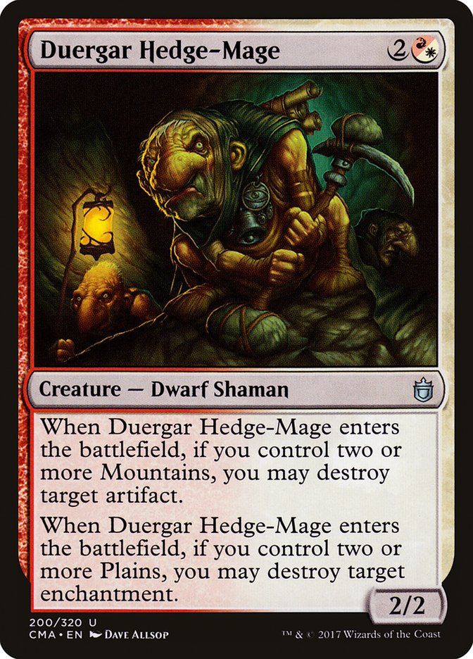 Duergar Hedge-Mage [Commander Anthology] | Chromatic Games