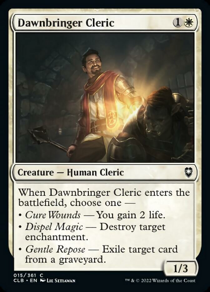 Dawnbringer Cleric [Commander Legends: Battle for Baldur's Gate] | Chromatic Games