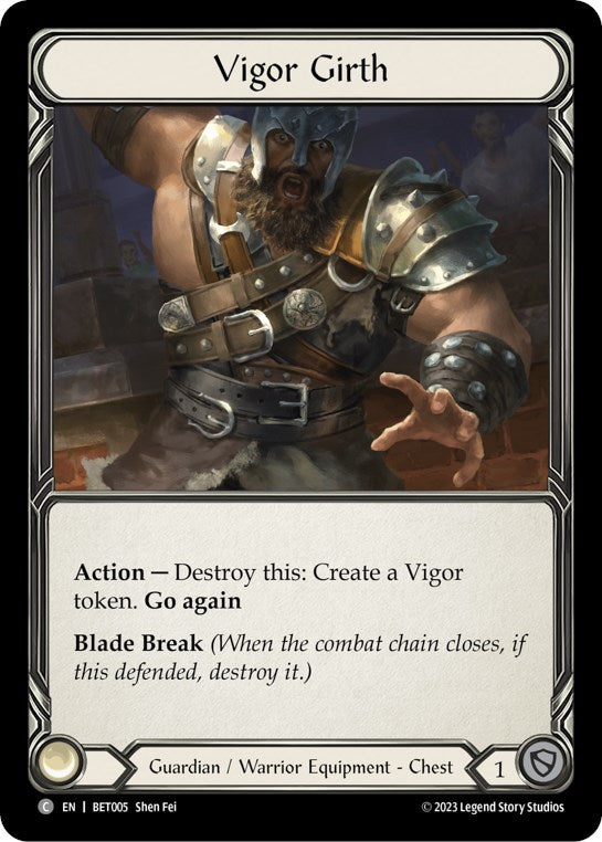 Vigor Girth [BET005] (Heavy Hitters Betsy Blitz Deck) | Chromatic Games