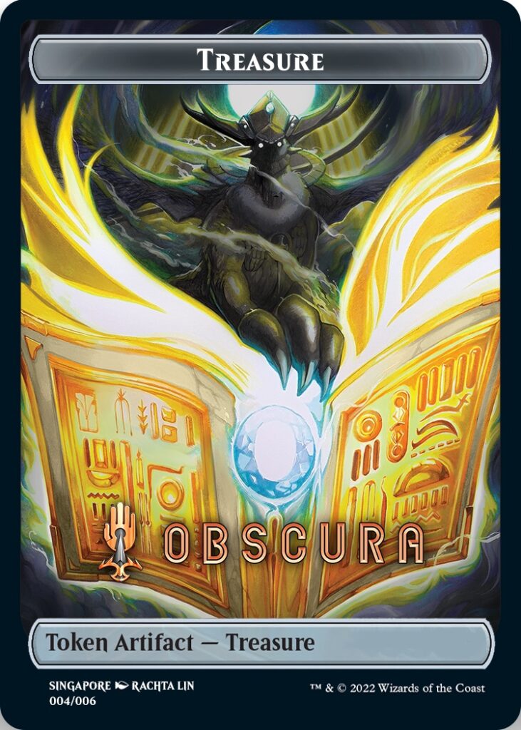 Treasure Token (Obscura) (Southeast Asia Artists) [Streets of New Capenna Tokens] | Chromatic Games