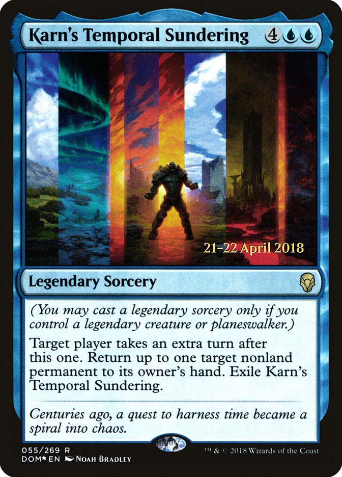 Karn's Temporal Sundering [Dominaria Prerelease Promos] | Chromatic Games