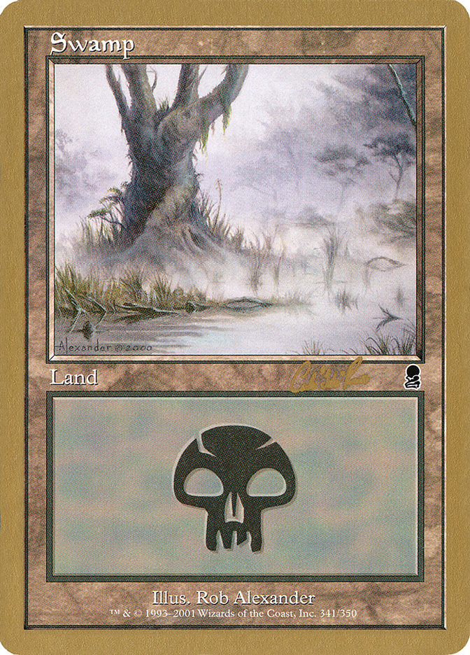 Swamp (cr341) (Carlos Romao) [World Championship Decks 2002] | Chromatic Games