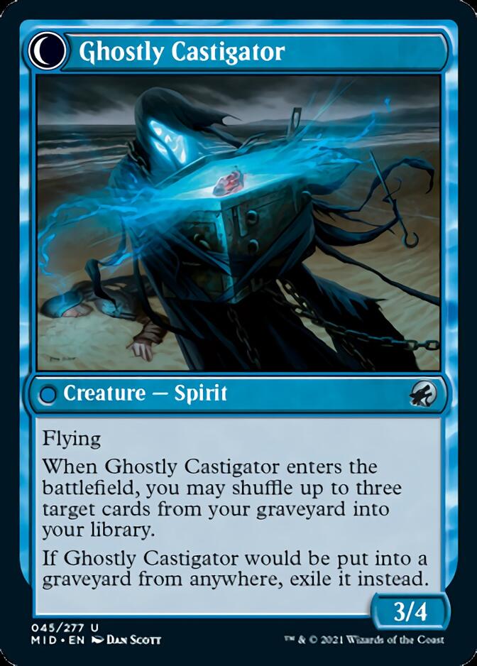 Covetous Castaway // Ghostly Castigator [Innistrad: Midnight Hunt] | Chromatic Games