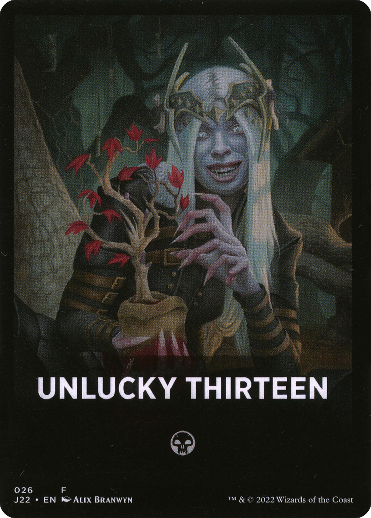 Unlucky Thirteen Theme Card [Jumpstart 2022 Front Cards] | Chromatic Games