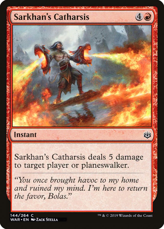 Sarkhan's Catharsis [War of the Spark] | Chromatic Games
