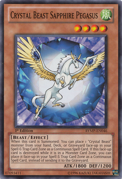 Crystal Beast Sapphire Pegasus [RYMP-EN046] Common | Chromatic Games