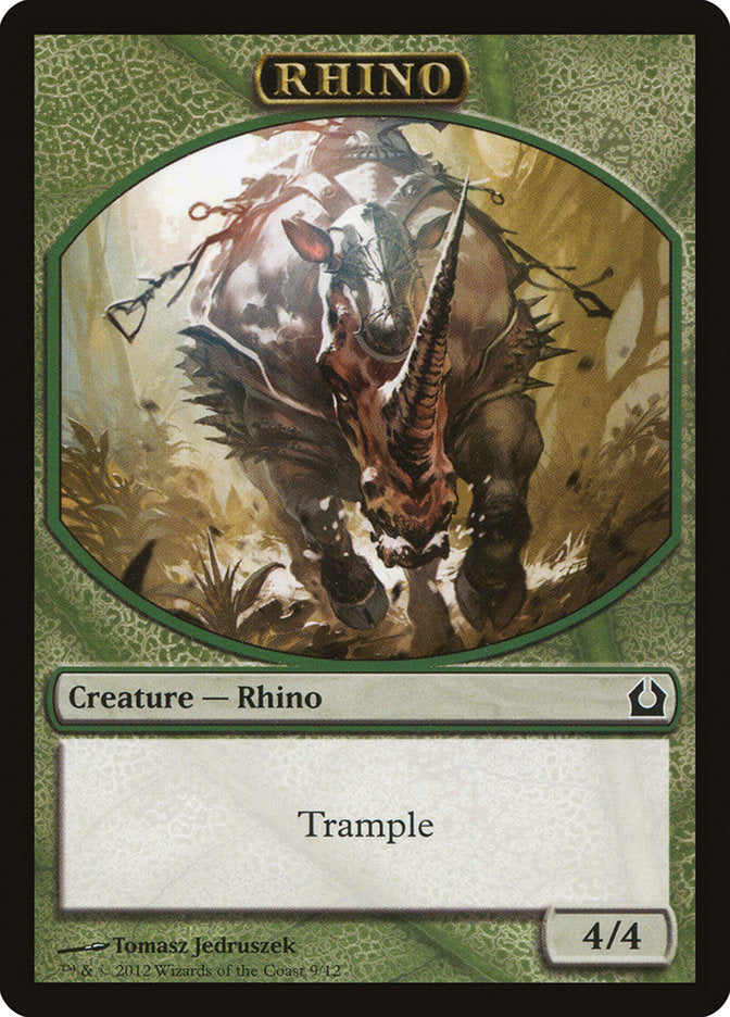 Rhino Token [Return to Ravnica Tokens] | Chromatic Games