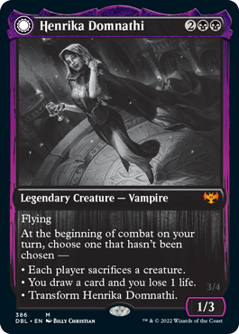 Henrika Domnathi // Henrika, Infernal Seer [Innistrad: Double Feature] | Chromatic Games