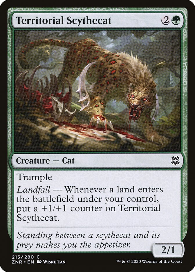 Territorial Scythecat [Zendikar Rising] | Chromatic Games