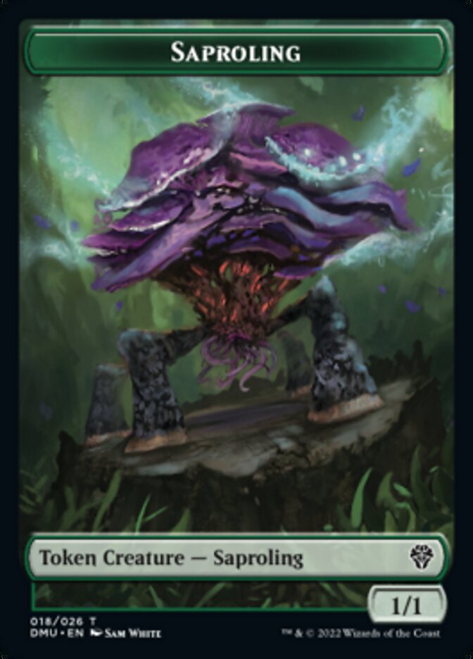 Saproling // Zombie Double-Sided Token [Dominaria United Tokens] | Chromatic Games