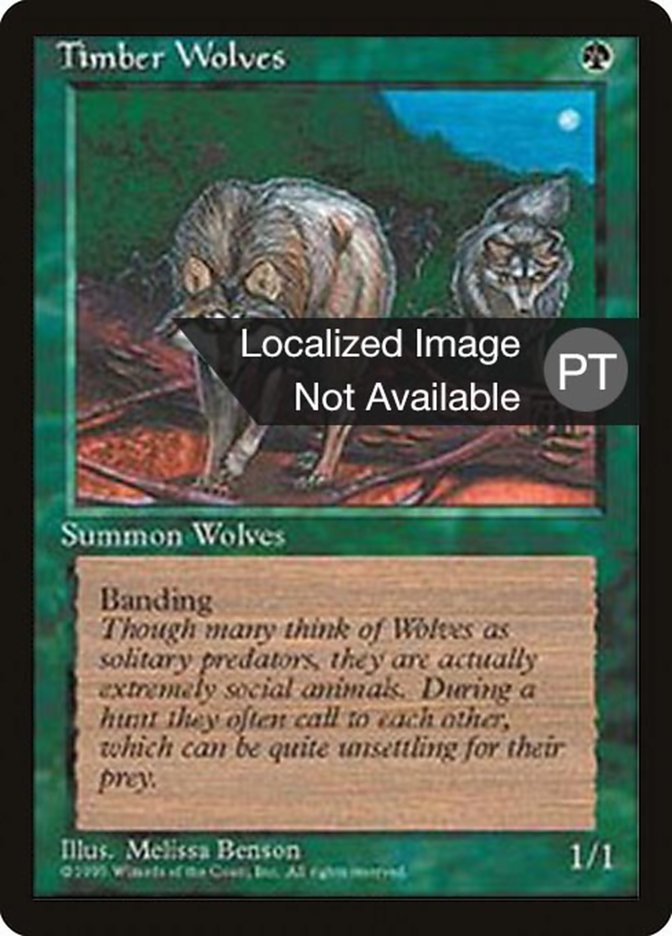 Timber Wolves [Fourth Edition (Foreign Black Border)] | Chromatic Games