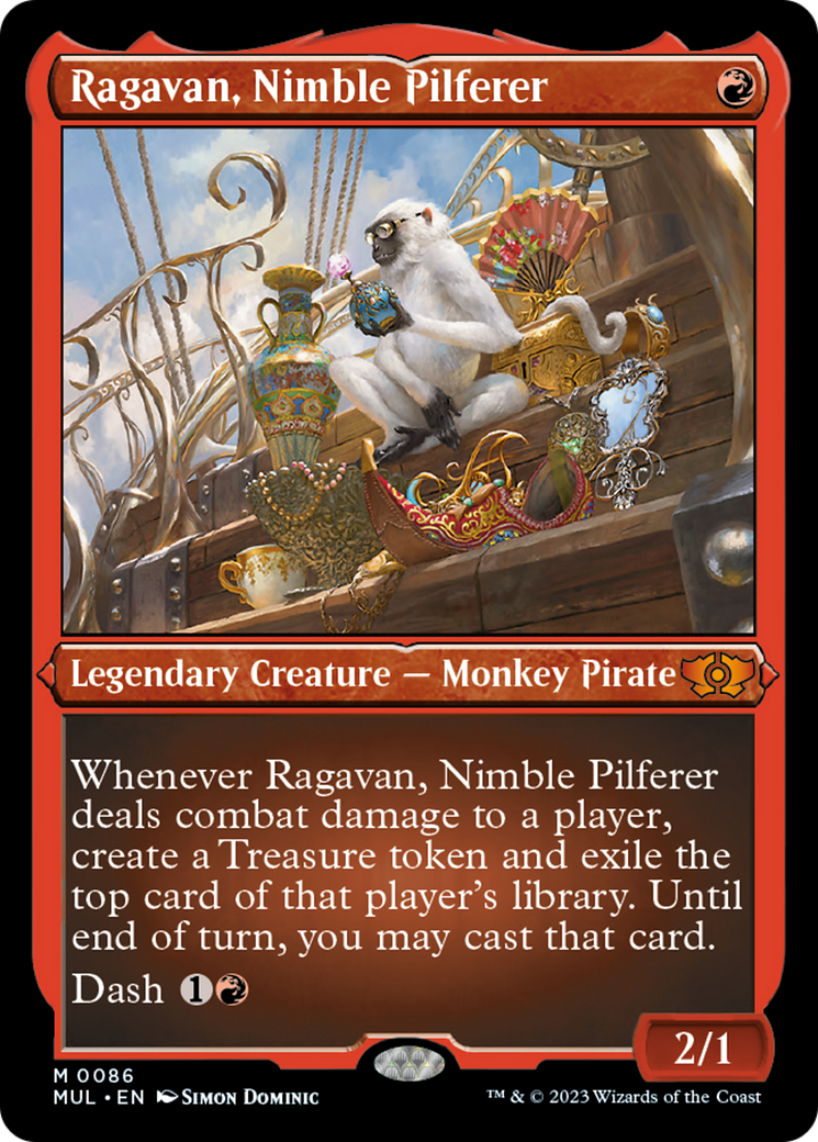 Ragavan, Nimble Pilferer (Foil Etched) [Multiverse Legends] | Chromatic Games