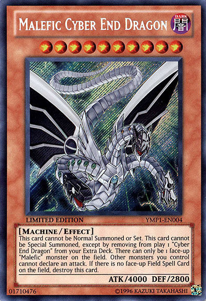 Malefic Cyber End Dragon [YMP1-EN004] Secret Rare | Chromatic Games