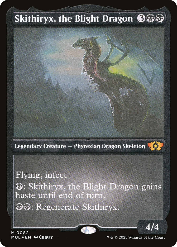 Skithiryx, the Blight Dragon (Foil Etched) [Multiverse Legends] | Chromatic Games