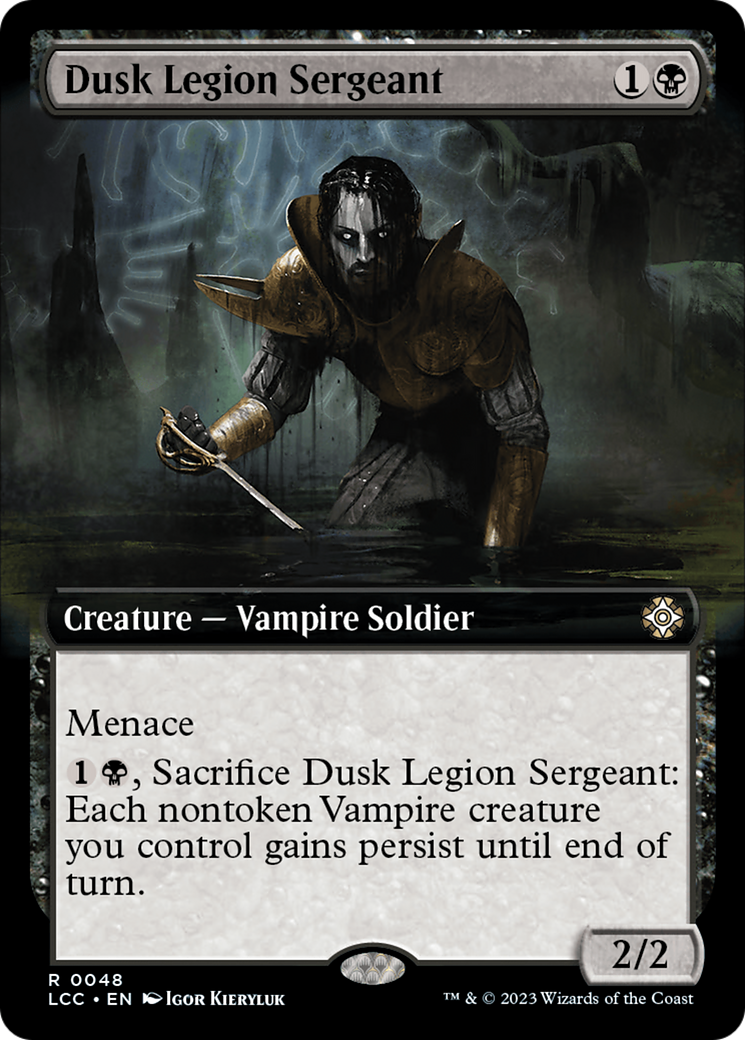 Dusk Legion Sergeant (Extended Art) [The Lost Caverns of Ixalan Commander] | Chromatic Games