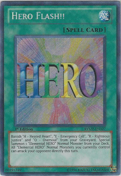 Hero Flash!! [RYMP-EN027] Secret Rare | Chromatic Games