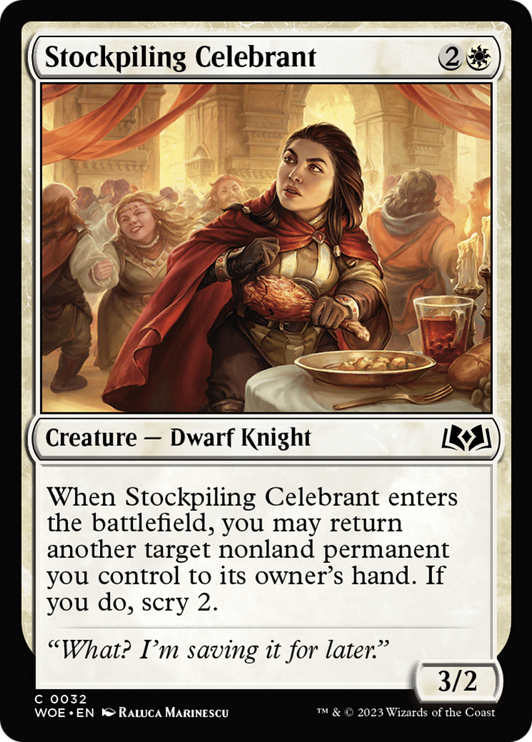 Stockpiling Celebrant [Wilds of Eldraine] | Chromatic Games