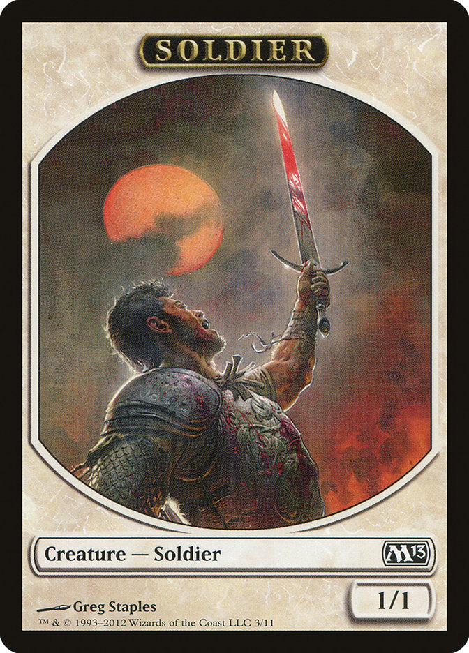 Soldier Token [Magic 2013 Tokens] | Chromatic Games