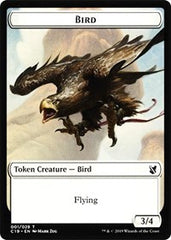 Bird (001) // Sculpture Double-Sided Token [Commander 2019 Tokens] | Chromatic Games