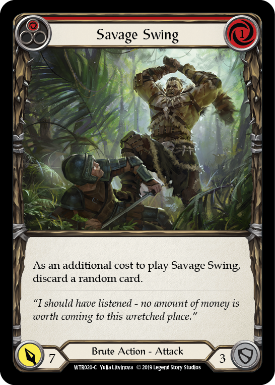 Savage Swing (Red) [WTR020-C] (Welcome to Rathe)  Alpha Print Normal | Chromatic Games