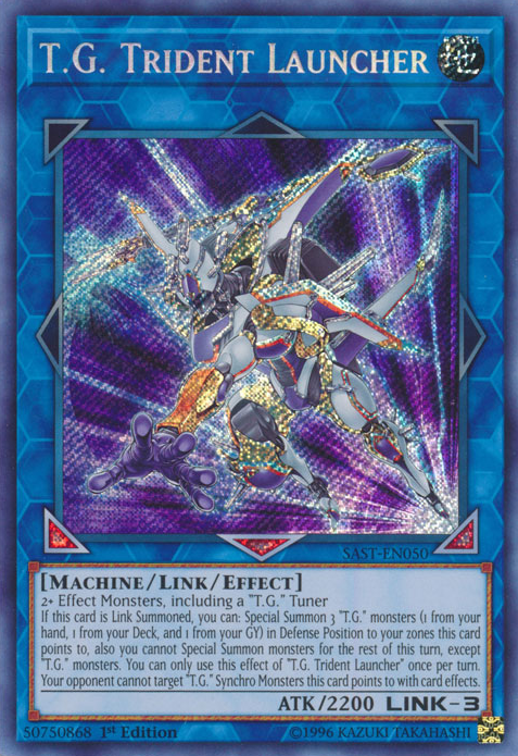 T.G. Trident Launcher [SAST-EN050] Secret Rare | Chromatic Games