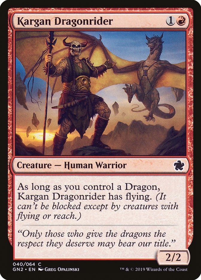 Kargan Dragonrider [Game Night 2019] | Chromatic Games