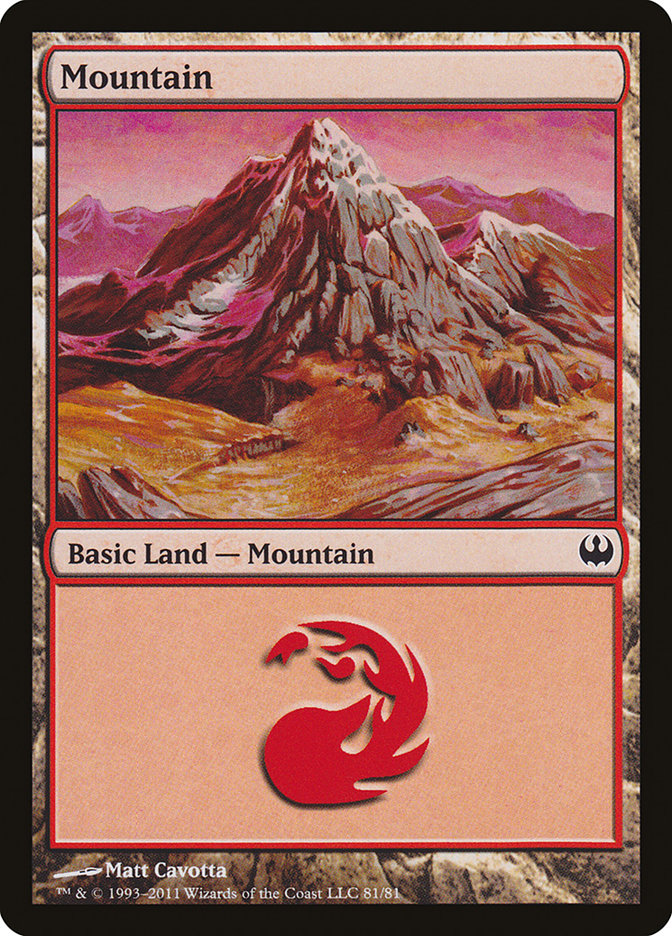 Mountain (81) [Duel Decks: Knights vs. Dragons] | Chromatic Games