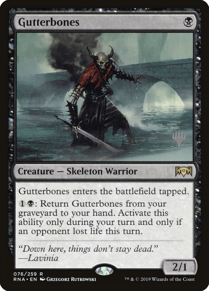 Gutterbones (Promo Pack) [Ravnica Allegiance Promos] | Chromatic Games