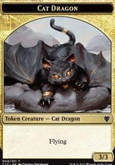 Cat Dragon // Dragon (006) Double-Sided Token [Commander 2017 Tokens] | Chromatic Games