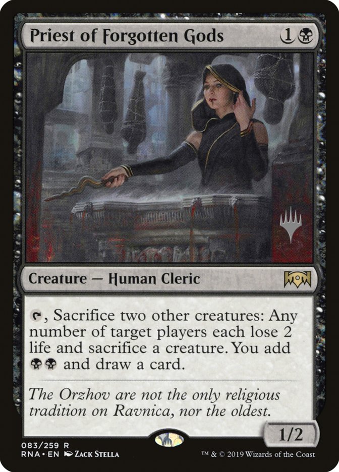 Priest of Forgotten Gods (Promo Pack) [Ravnica Allegiance Promos] | Chromatic Games
