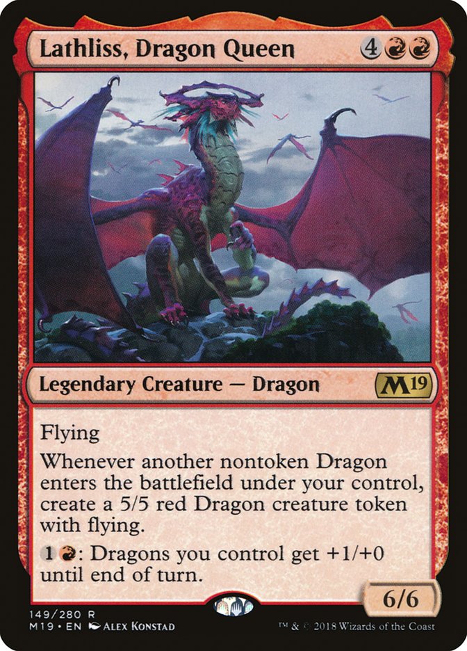 Lathliss, Dragon Queen [Core Set 2019] | Chromatic Games