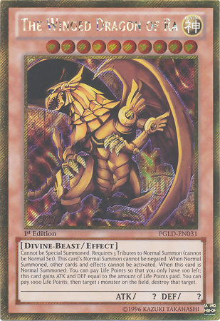 The Winged Dragon of Ra [PGLD-EN031] Gold Secret Rare | Chromatic Games