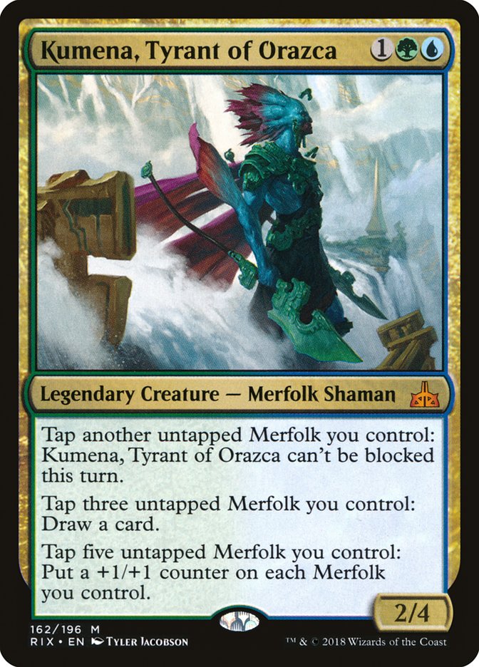 Kumena, Tyrant of Orazca [Rivals of Ixalan] | Chromatic Games