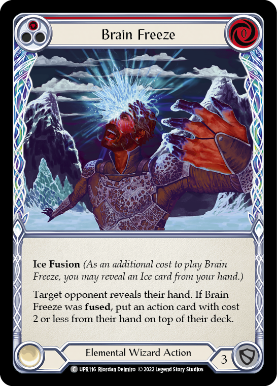 Brain Freeze (Red) [UPR116] (Uprising)  Rainbow Foil | Chromatic Games