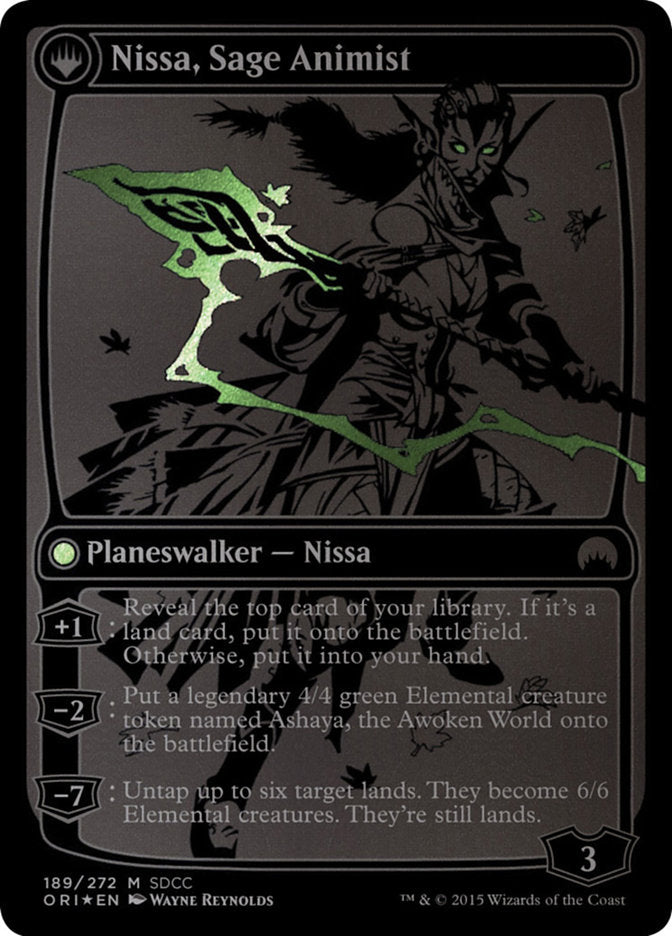 Nissa, Vastwood Seer // Nissa, Sage Animist [San Diego Comic-Con 2015] | Chromatic Games