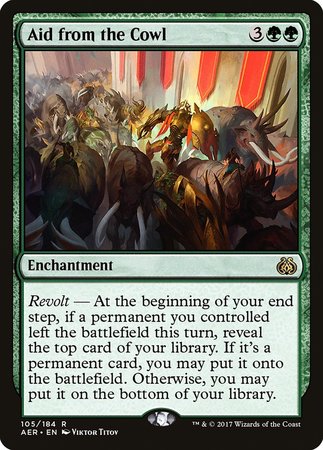 Aid from the Cowl [Aether Revolt] | Chromatic Games