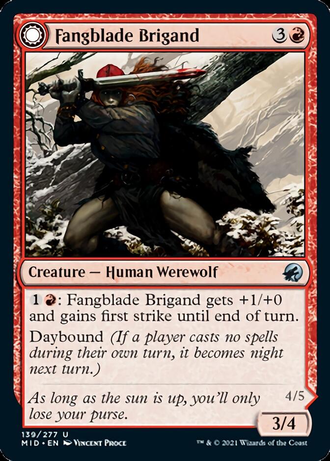 Fangblade Brigand // Fangblade Eviscerator [Innistrad: Midnight Hunt] | Chromatic Games