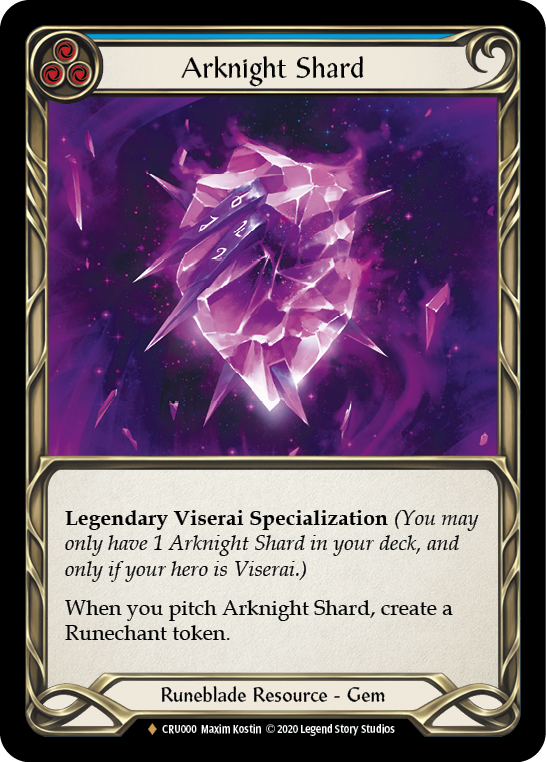 Arknight Shard [CRU000] (Crucible of War)  1st Edition Cold Foil | Chromatic Games