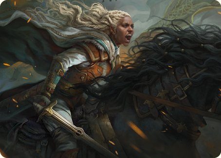 Eowyn, Fearless Knight Art Card [The Lord of the Rings: Tales of Middle-earth Art Series] | Chromatic Games