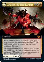 Extus, Oriq Overlord // Awaken the Blood Avatar (Extended Art) [Strixhaven: School of Mages] | Chromatic Games